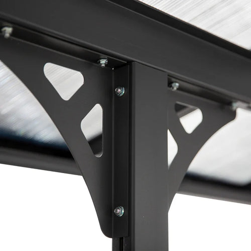 Pergola Adossée Aluminium 4,5 x 3 m Toit en Polycarbonate