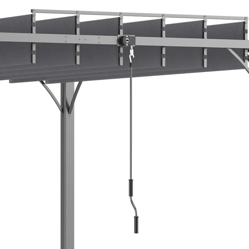 Pergola Bioclimatique 3 x 3 m Aluminium avec Lames Orientables
