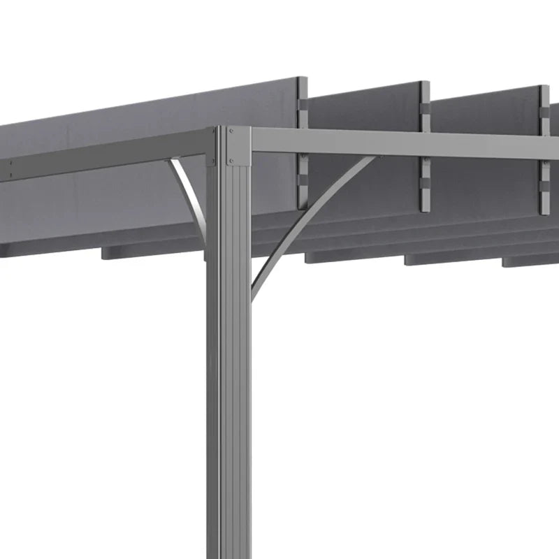 Pergola Bioclimatique 4 x 3 m Aluminium avec Lames Orientables