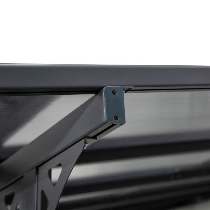 Pergola Adossée Aluminium 4,5 x 3 m Toit en Polycarbonate